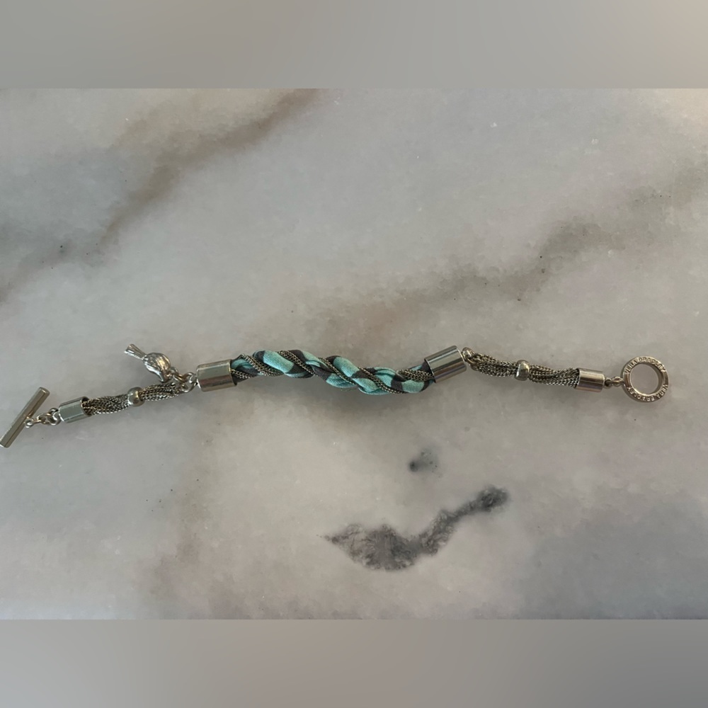 Vera Bradley bracelet material and silver combo